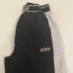Prince Black and White Sports Pants
